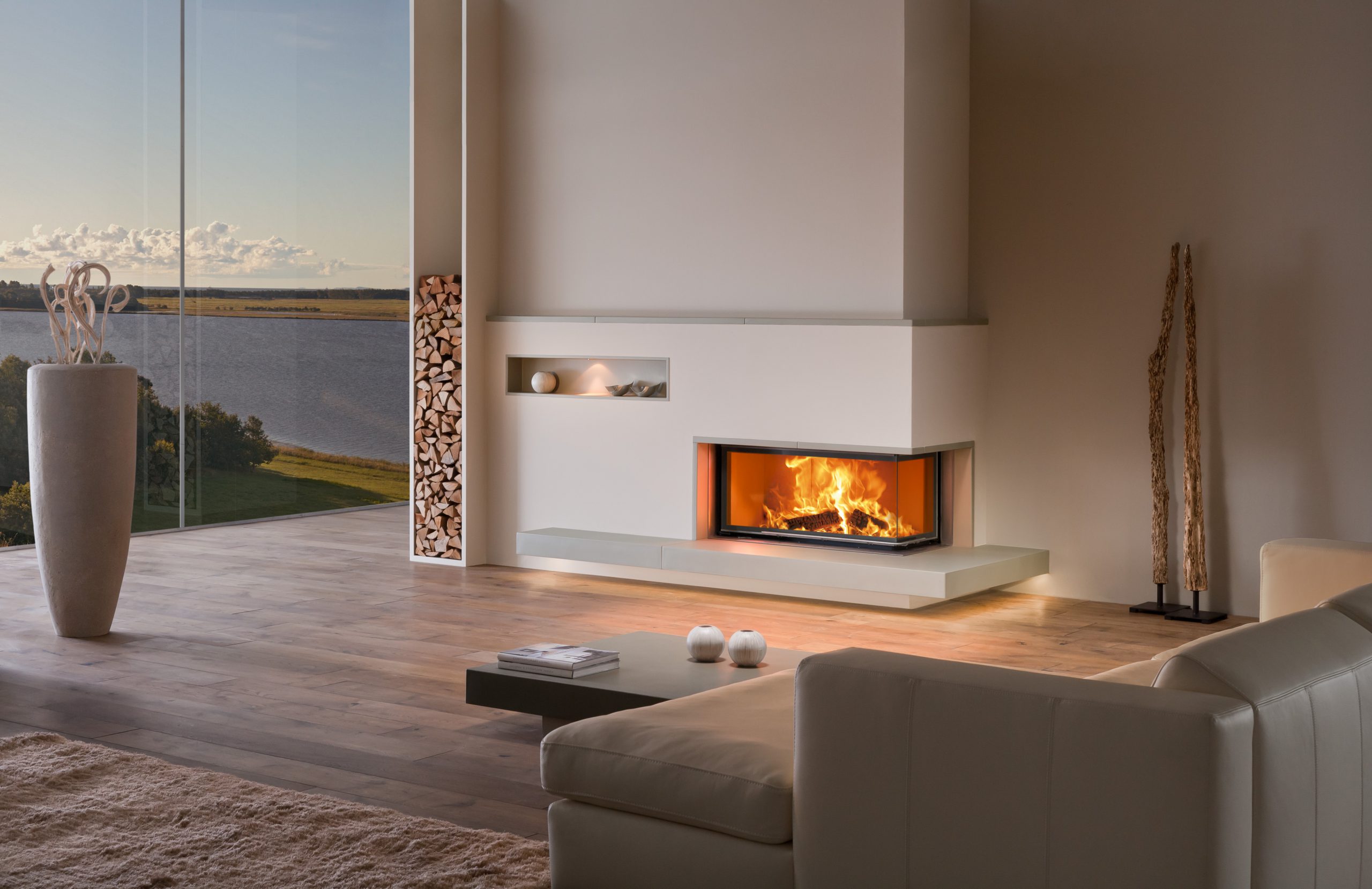 Corner fireplace （コーナー 暖炉） | 薪ストーブの魅力満載エープラス