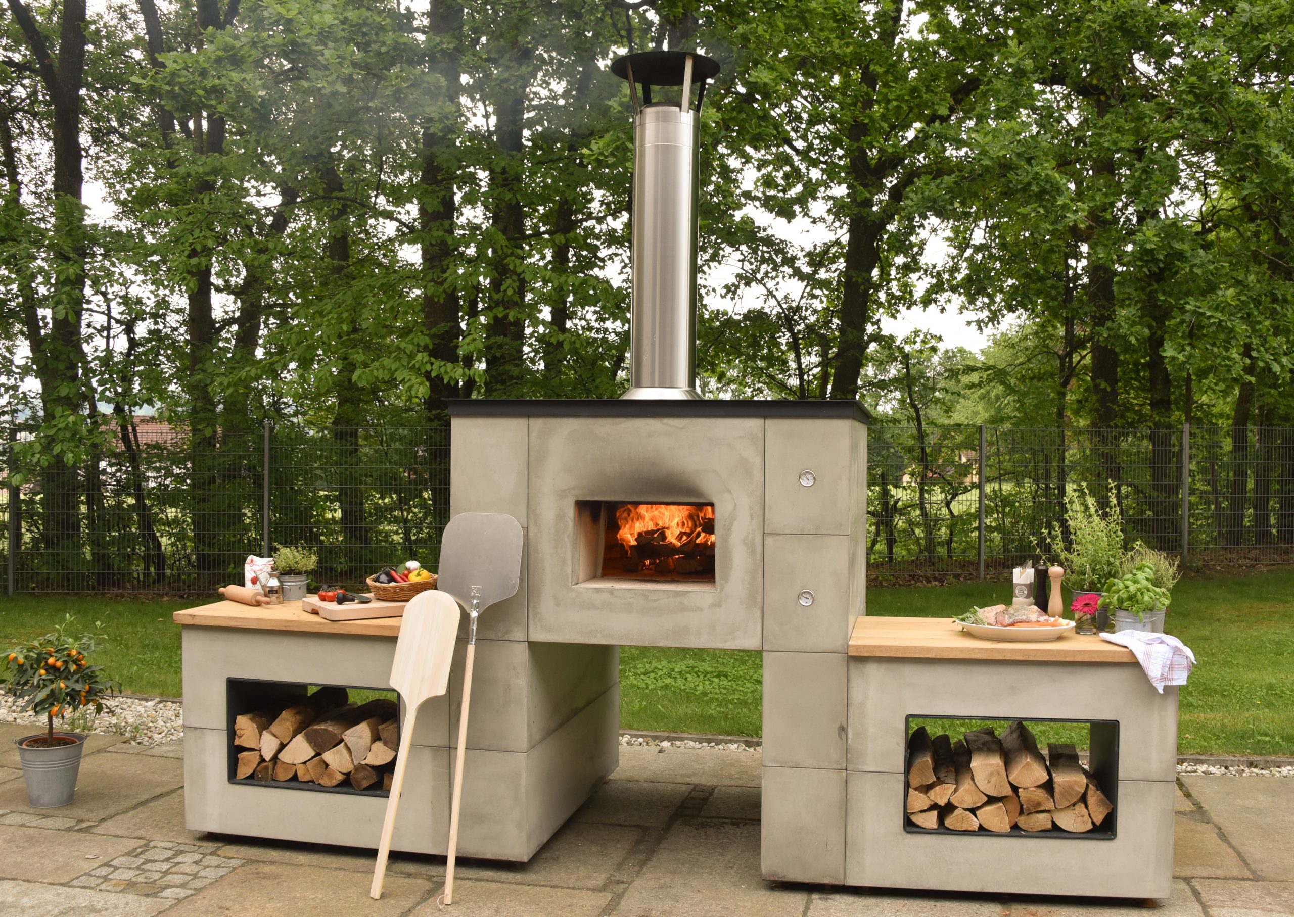 Outdoor Kitchen （パン・ピザ窯） | 薪ストーブの魅力満載エープラス